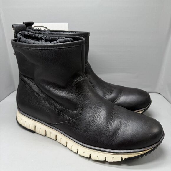 Cole Haan Black Leather Waterproof Boots Grand Explore Zerogrand Men Size 15 main image 6